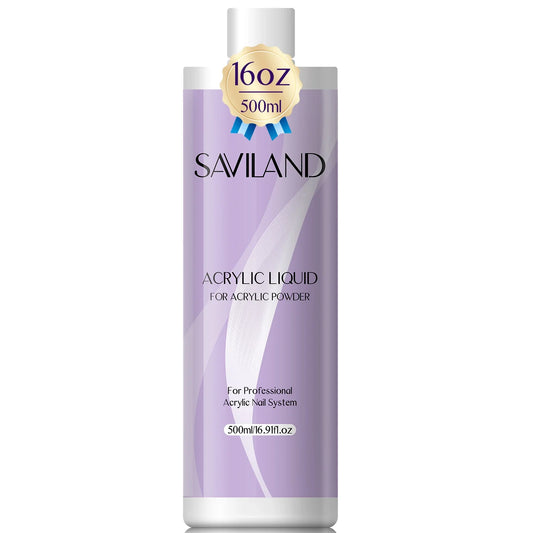 Saviland Professional Acrylic Nail Liquid 180/500ml for Art-0