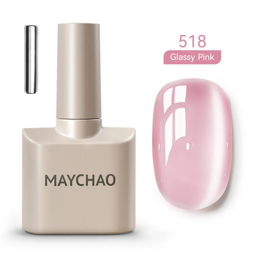 Maychao 12ml Cat Eye Gel Nail Polish Rainbow Effect-23