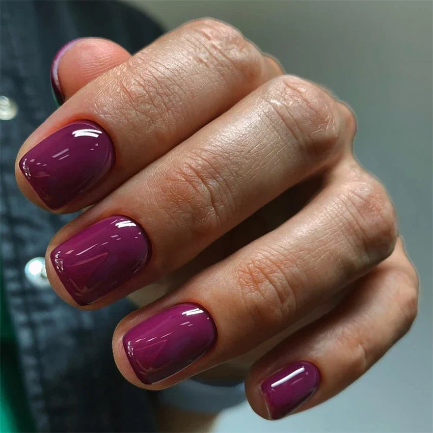Glossy Acrylic Press On Nails-67