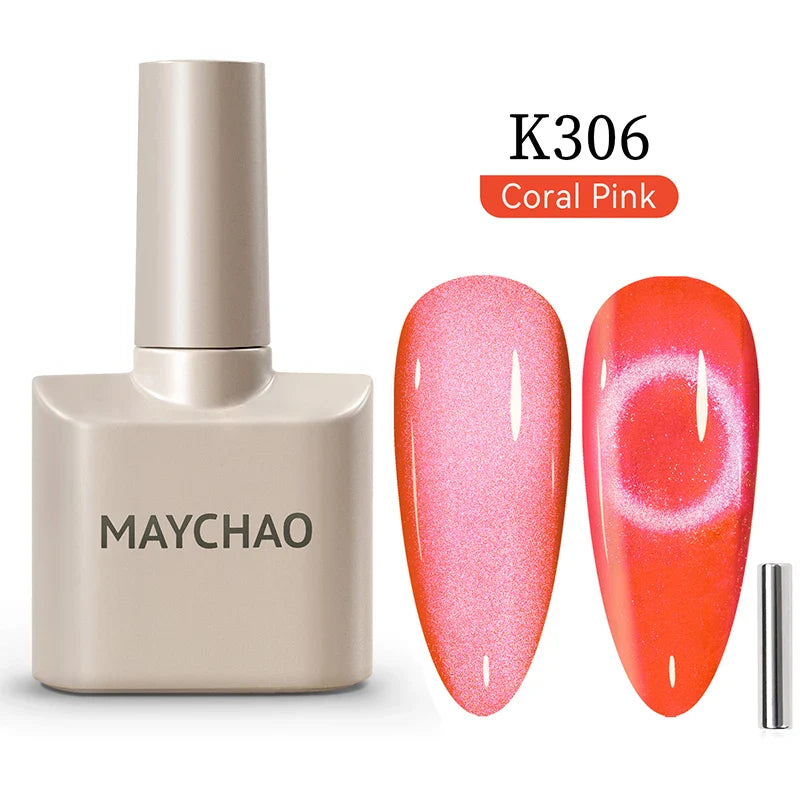 Maychao 12ml Cat Eye Gel Nail Polish Rainbow Effect-69