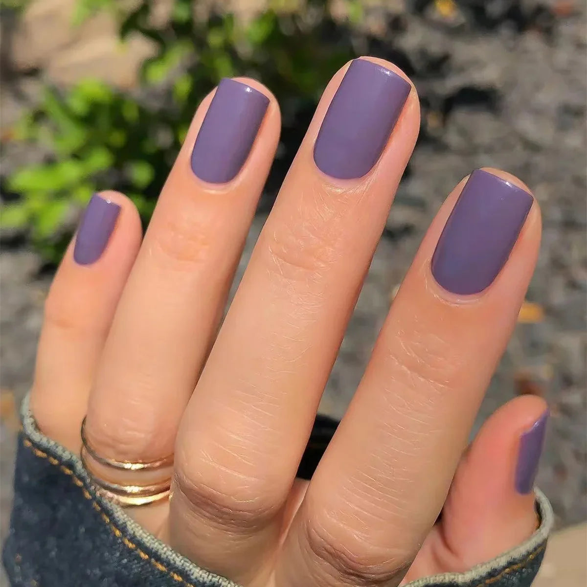 Glossy Acrylic Press On Nails-32