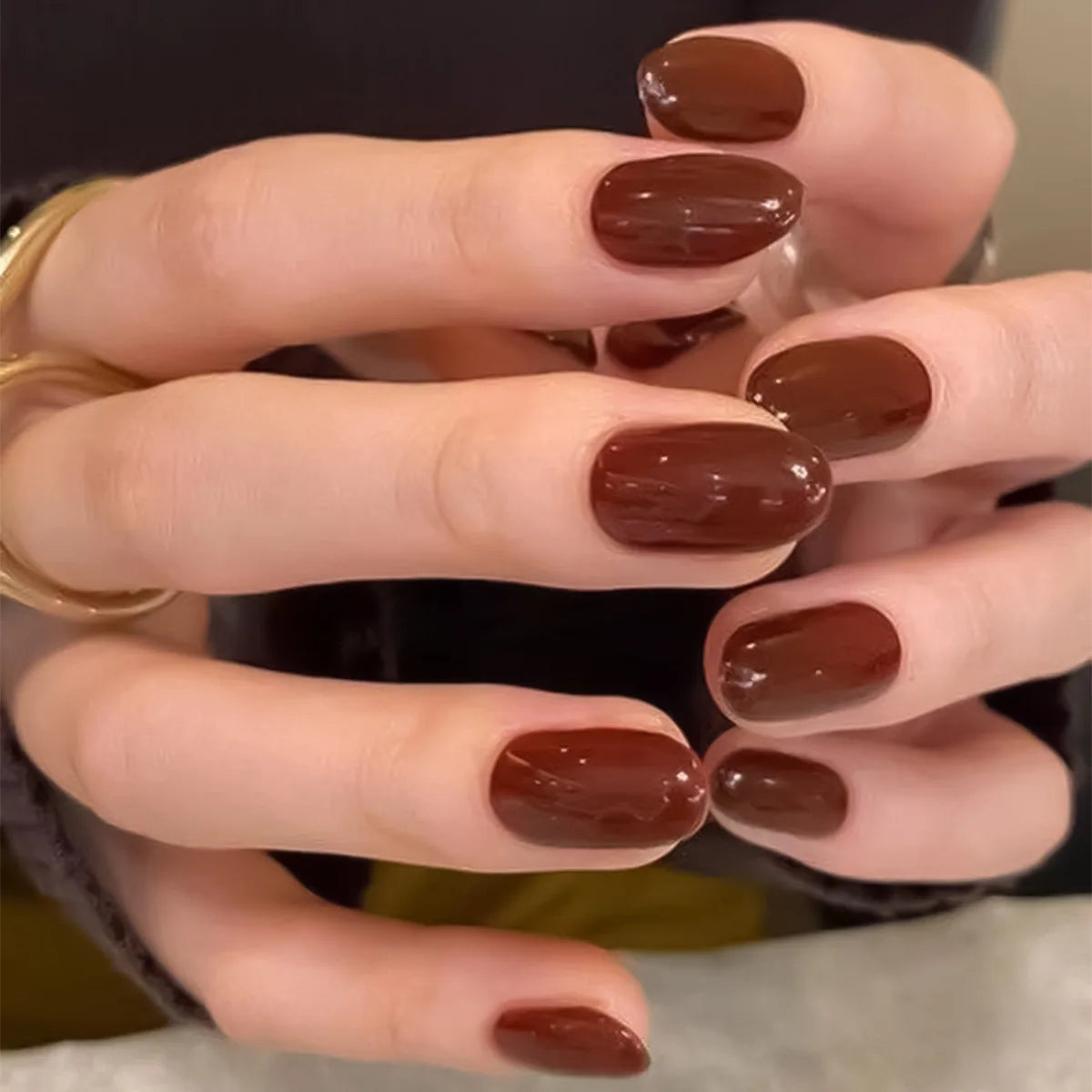 Glossy Acrylic Press On Nails-40