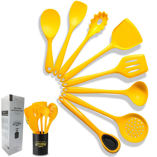 Silicone and Nylon Nonstick Kitchen Utensil Set-0
