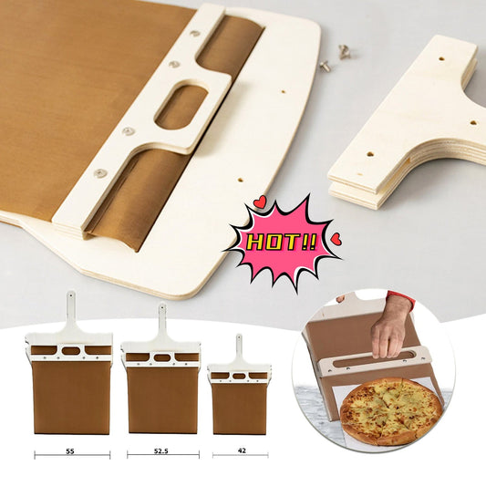 Sliding Pizza Peel with Wooden Handle-0