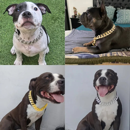 Sparkle Bulldog Necklace Dog Collar Accessories-0