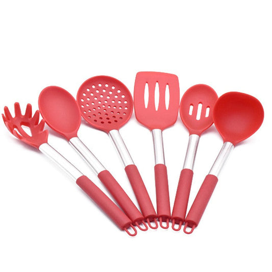 Stainless Steel Silicone Kitchen Utensil Set-0