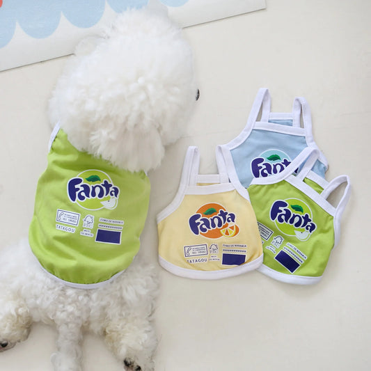 Summer Dog and Cat Clothes Vest Style-0