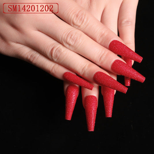 Trapezoidal coffin fake nails-10