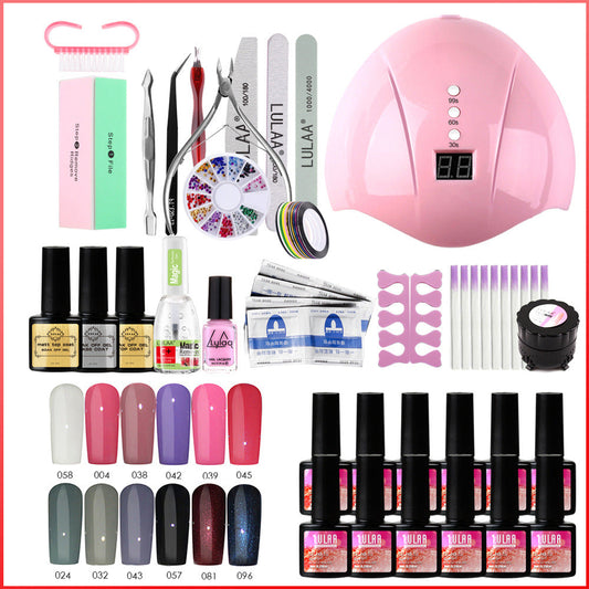 UV Phototherapy Nail Polish Glue Set-0