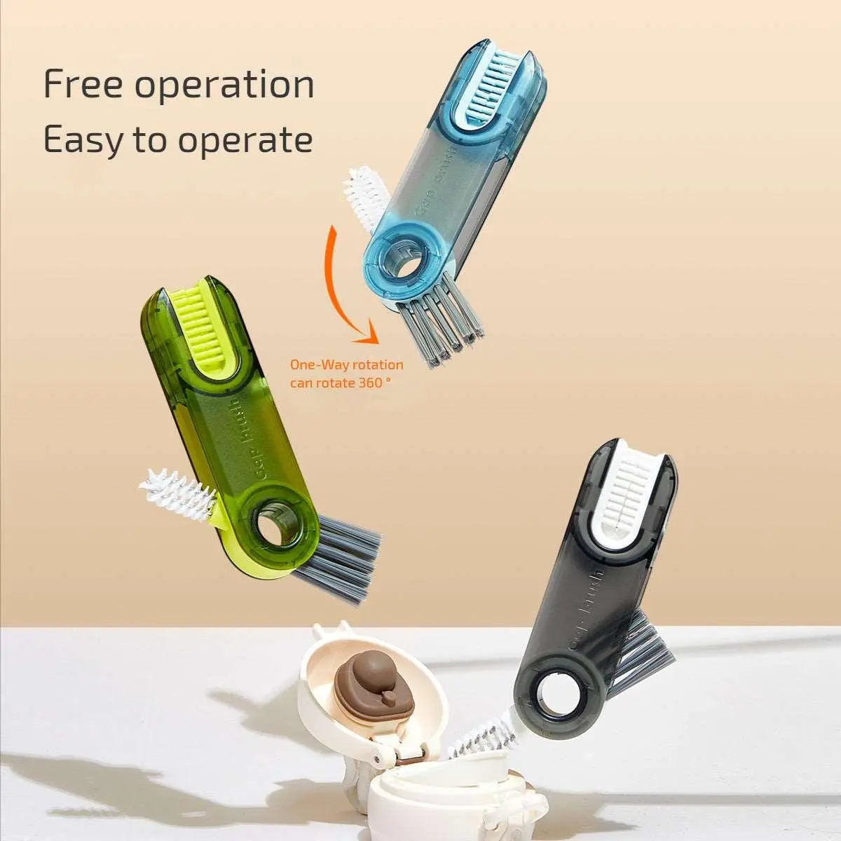 Ultimate 3-in-1 Tiny Bottle Brush for Effortless Cleaning-2