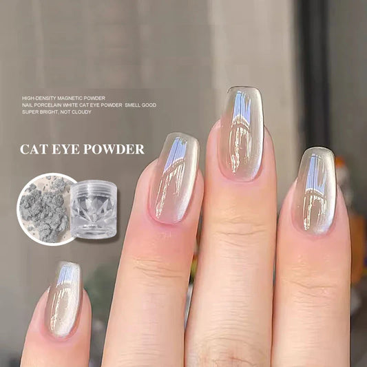 Upgrade Velvet Cat Eye Magnetic Nail Powder-0
