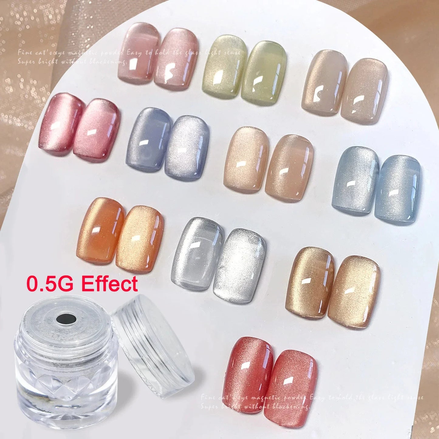 Upgrade Velvet Cat Eye Magnetic Nail Powder-1