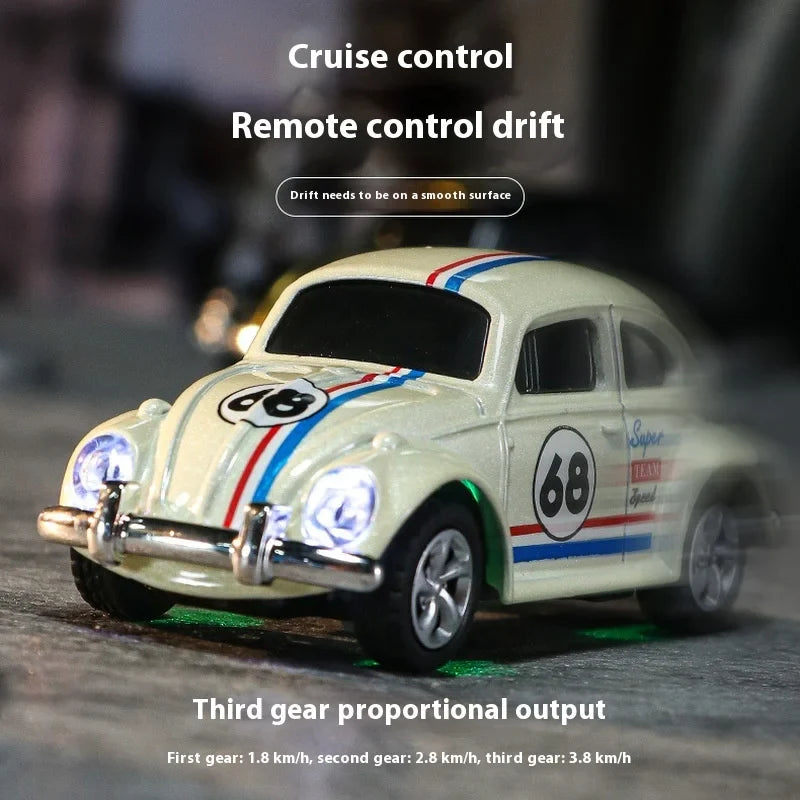 Wireless Mini Beetle Alloy RC Car - Perfect Gift for Kids & Men-1