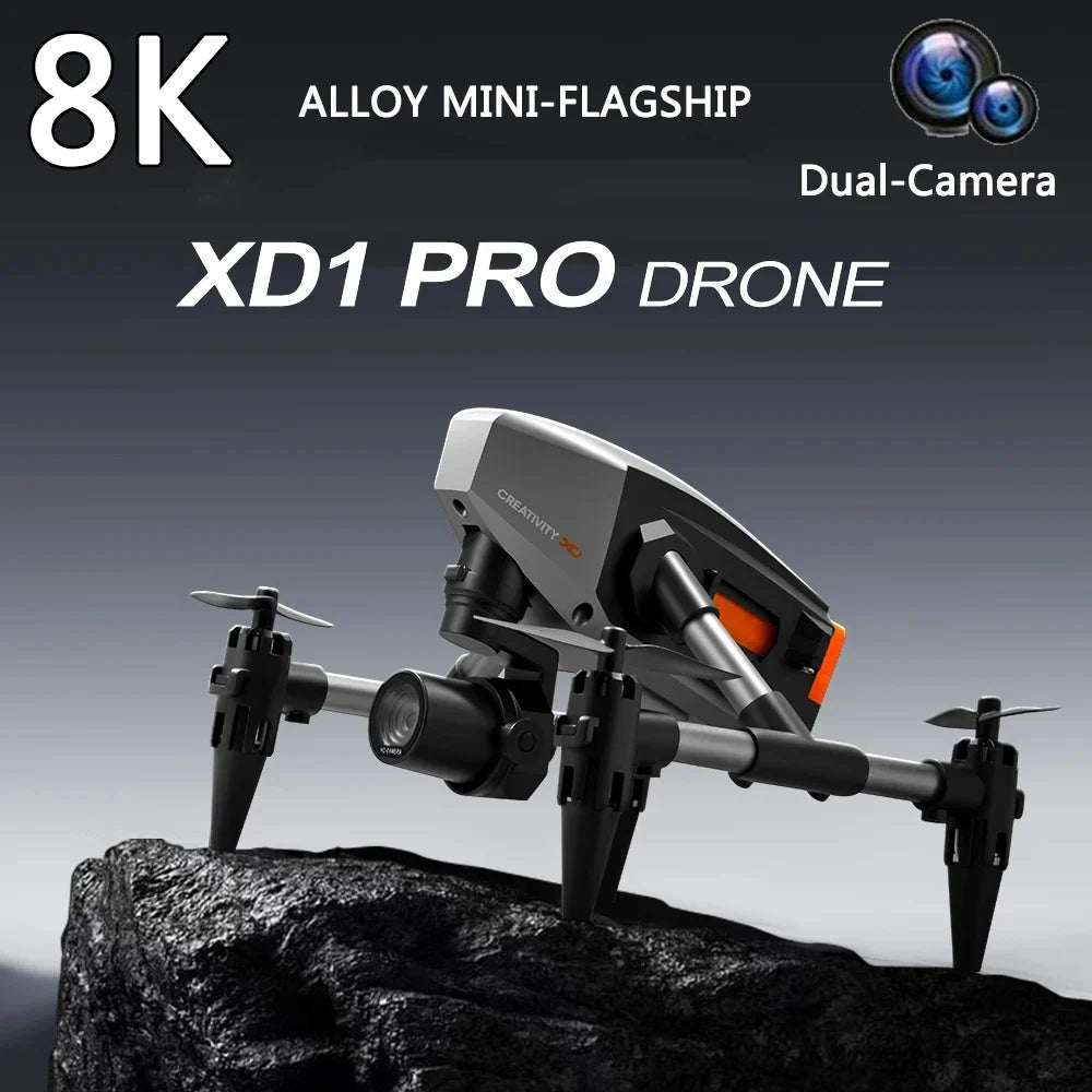 XD1 Mini Alloy 8K Dual Camera Architecture Drone-0