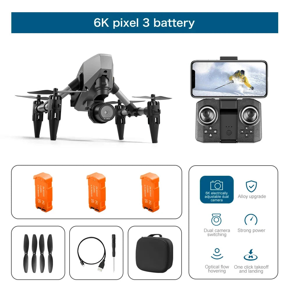XD1 Mini Alloy 8K Dual Camera Architecture Drone-10