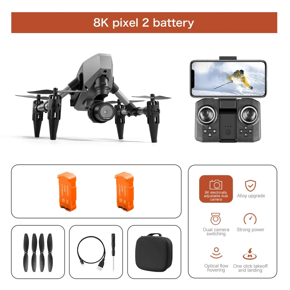 XD1 Mini Alloy 8K Dual Camera Architecture Drone-12