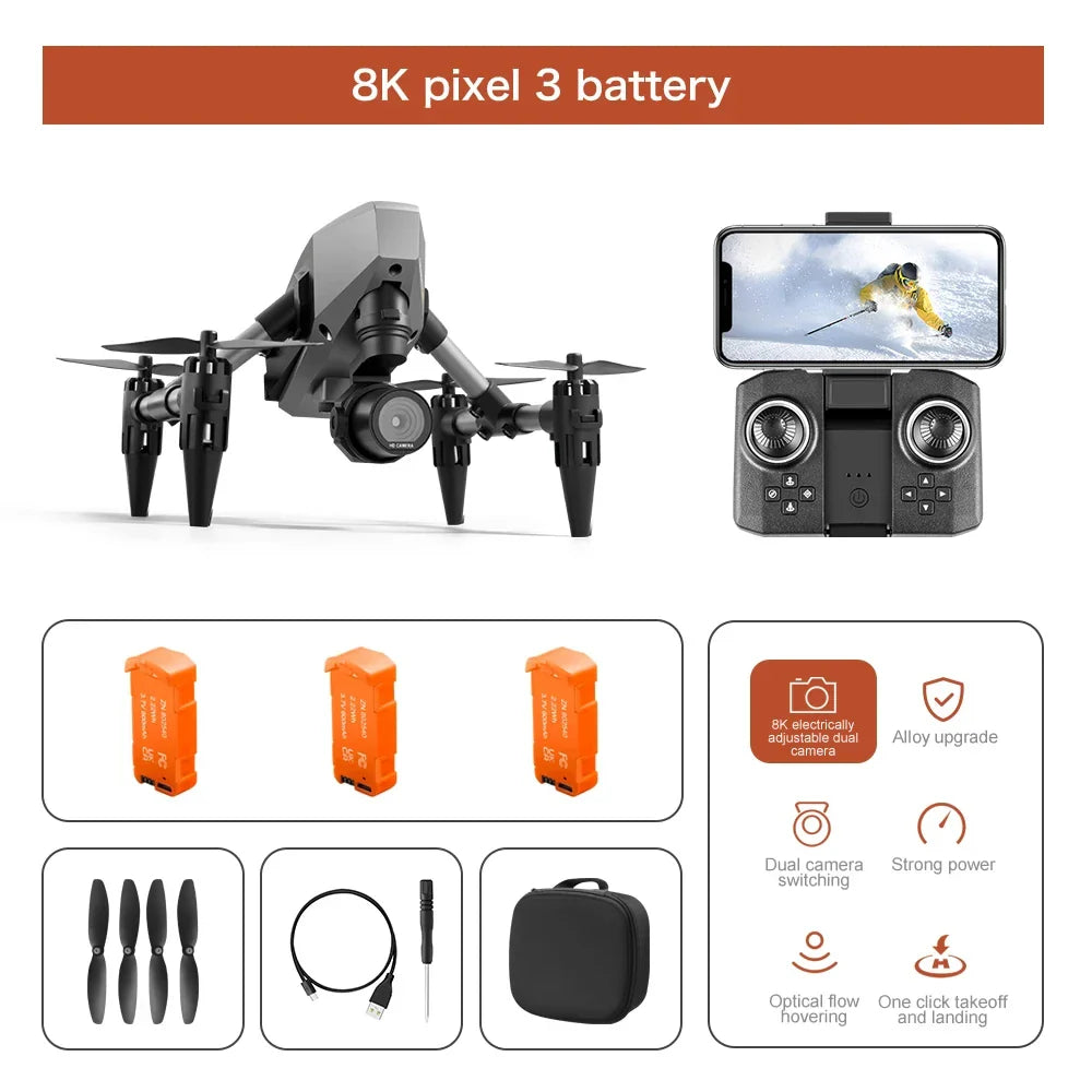 XD1 Mini Alloy 8K Dual Camera Architecture Drone-13
