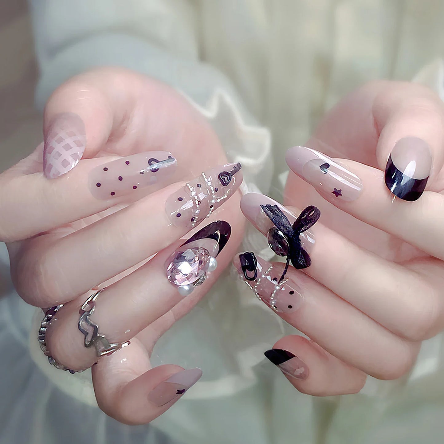 Y2K Star Press on Nails-6