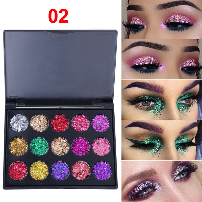 Diamond Sequin Eyeshadow Palette-4